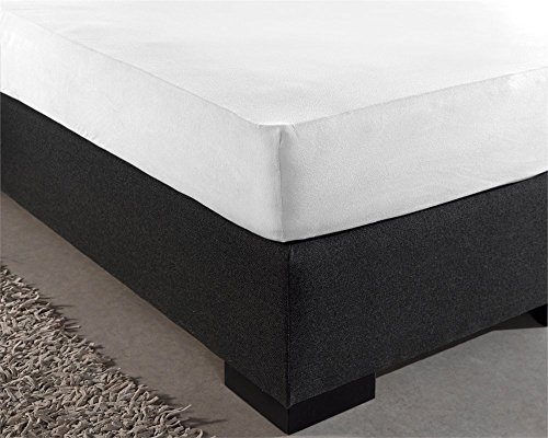 Sleeptime Spannbettlaken 100% Baumwolle - Bettlaken fur Standard Matratzen bis 30cm - Feuchtigkeit absorbierend und temperaturausgleichend - Weiß - 80 x 200 cm