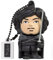 Tribe Game of Thrones Jon Snow USB Stick 16GB Speicherstick 2.0 High Speed Pendrive Memory Stick Flash Drive, Lustige Geschenke 3D Figur, USB Gadget aus Hart-PVC mit Schlüsselanhänger – Schwarz