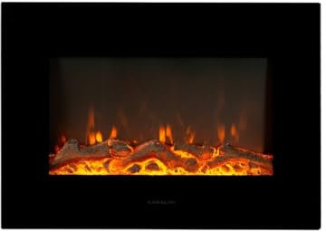 Xaralyn Varese elektrischer LED-Wandkamin - Dekokamin - mit Heizung und Thermostat - 1400 Watt - Fernbedienung