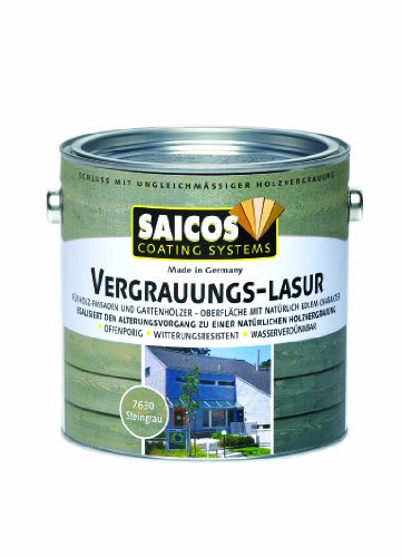 Saicos Vergrauungs-Lasur 7630 Steingrau 0,75 LTR
