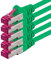 3,0 m - vert - 5 pièces - câble réseau CAT6a (10Gb/s) S-FTP CAT 6a Lanka câble - certifié GHMT PIMF 500 MHz Cat5 Cat5e Cat6 Cat6a Cat7 pour switch, routeur, modem, Internet