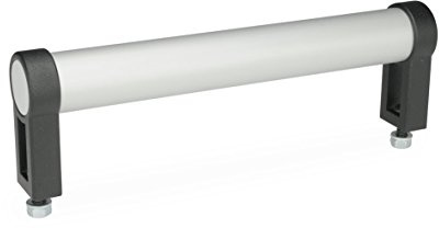 Ganter Normelemente | Rohrgriffe - GN 333.1-28-200-B-EL | Durchmesser: 28mm | Form B | Aluminium | eloxiert, naturfarben | 1 Stück