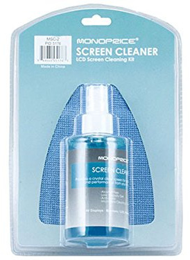 Monoprice 105176 Universal Screen Cleaner (Large Bottle, Blister Pack) for LCD and Plasma TV, all iPad, iPhone, Galaxy Tab, and Smartphones,200ml (Blister Pack), Blue