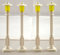 LEGO CITY - 4 Laternen weiß mit gelber Lampe