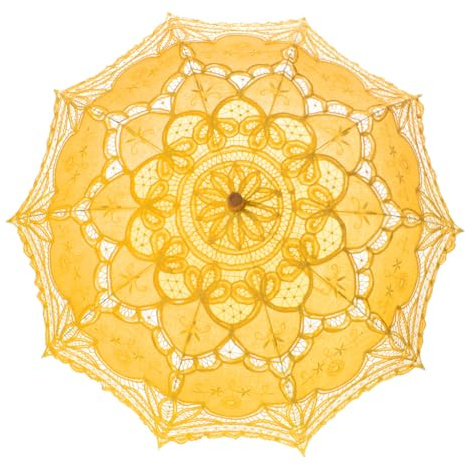 TOPTIE Vintage Lace Parasol Wedding Bridal Umbrella for Photograph