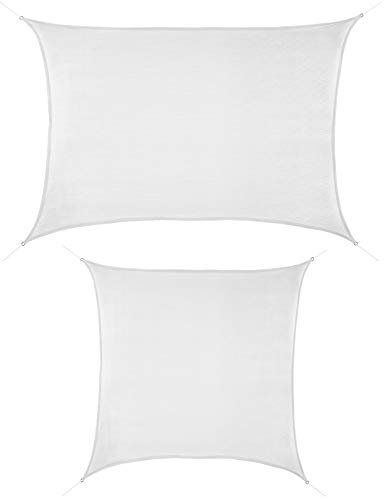 BB Sport Sonnensegel 2m x 4m Kokos HDPE Rechteckig UV Schutz Garten Terrasse Camping Sonnenschutz Windschutz Schattenspender