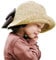 CHIC-CHIC Chapeau Capeline d'été Printemps Fille Enfant Bébé Protection Soleil Nœud Papillon Pliage Voyage Plage Beach (48-54cm, Beige)