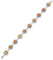 InCollections Damen-Armband 925/000 Sterlingsilber mit Bernstein, Sonne 0020214190890
