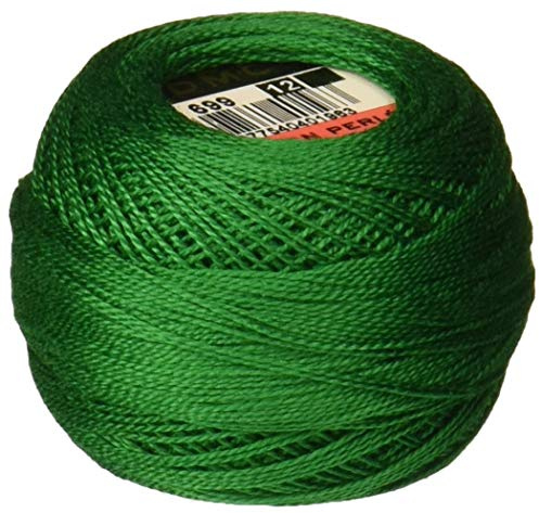 DMC 116 12-699 Pearl Cotton Thread Balls, Green, Size 12