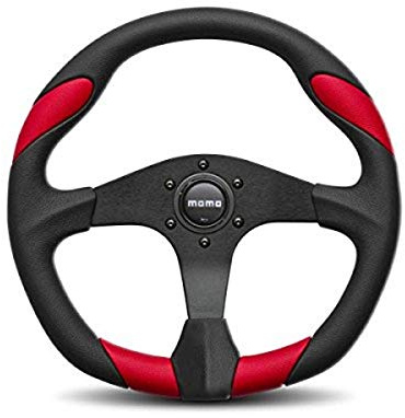 Momo momvquark350red – Quark Volante, colore: nero/rosso