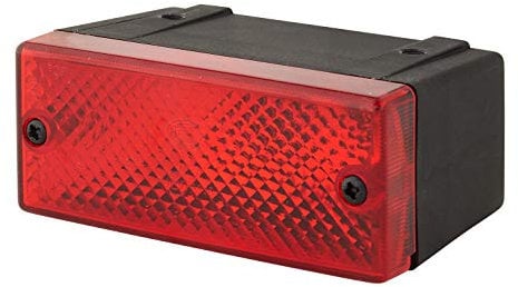 HELLA 2NE 006 609-001 Nebelschlussleuchte - Halogen - 12V - Anbau - Lichtscheibenfarbe: rot - Stecker: Flachstecker - rechts/links