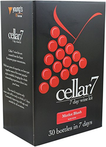 Cellar7 30 bottle 7 day wine kit - Merlot Blush