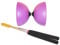 Henrys Circus Diabolo LiLA mit ULK2 schwarz + Henrys Alustäbe
