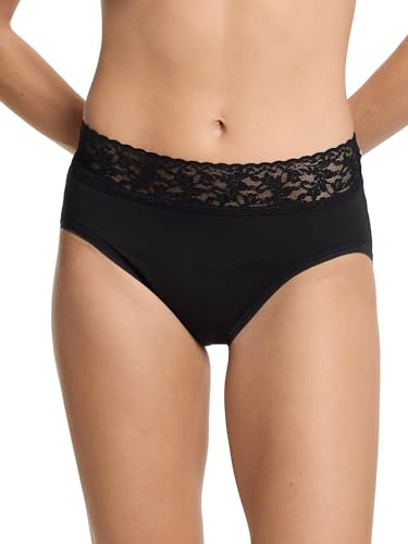 hanky panky Supima Cotton French Cut Brief M, Black
