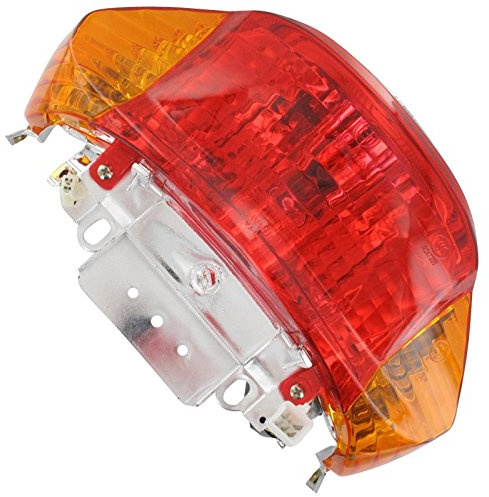 Xfight-Parts Ruecklicht komplett mit gelben Blinkerglaesern JSD50QT-13 4Takt 50ccm