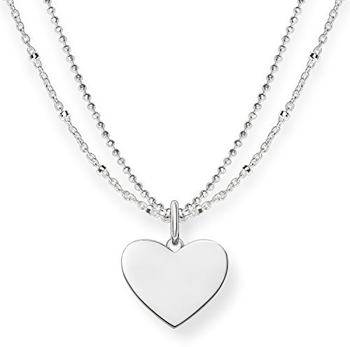 Thomas Sabo Damen Kette Love Bridge Herz 925 Sterling Silber LBKE0004-001-12-L45v