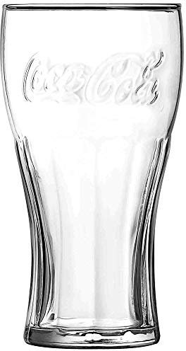 Coca Cola Contour Lunettes 453,6 gram/460 ml – Lot de 4 – Rétro de la marque Coke Verres à long drink
