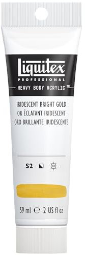 Liquitex Heavy Body - Tubo De Pintura Acrílica, 59 ml, Oro Brillante Iridiscente