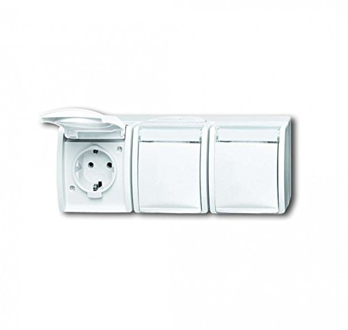 Busch-Jaeger BUSC Dreifachsteckdose SCHUKO 2300/3 EWN-54, Bunt