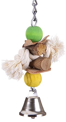HappyBird | Vogelspielzeug Mini Bell für Wellensittiche - ca. 3,5 x 4 x 17,5 cm