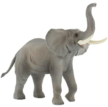 Bullyland 63685 - Spielfigur Afrikanischer Elefant, ca. 21 cm große Tierfigur, detailgetreu, PVC-frei, ideal als kleines Geschenk für Kinder ab 3 Jahren
