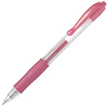 Pilot Set 6 Stifte Schreibender Gel G2 07 Metallic, Metallic-Rosa