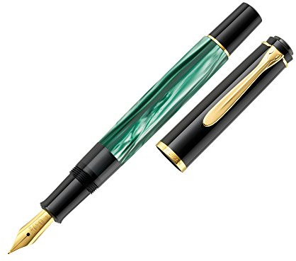 Füller Kolben F M200 grün-marmoriert