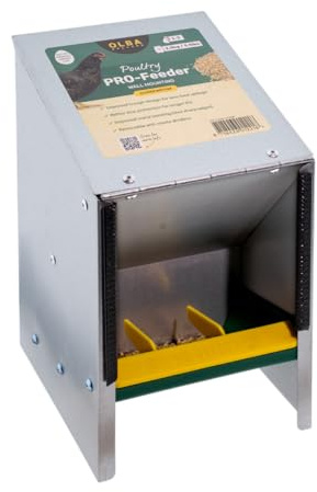 Olba B.V. Automatic Poultry Feeder with Lid, 2.5 kg