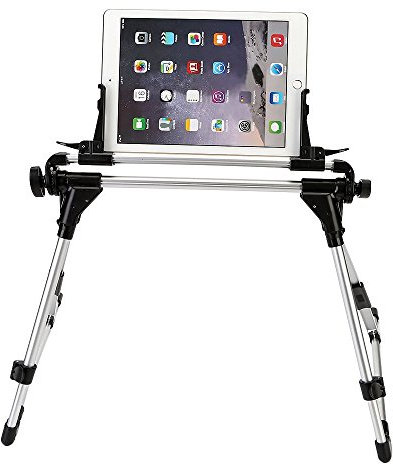 KING OF FLASH Universal Foldable Desk Floor Stand Bed Tablet Mobile Phone Holder Mount Up to 9.7 Compatible Tablet Devices