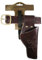 Bauer Spielwaren 7500154 J.G.Schrödel Gürtel Duell: Pistolengürtel mit 1 Holster für Die Spielzeug-Pistole, Ideale Cowboy- und Faschingsausrüstung, 55–90 cm, dunkelbraun (750 0154)
