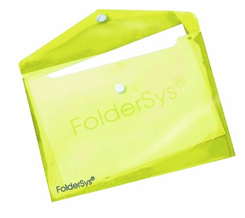 Sichttasche A4quer, transparent gelb