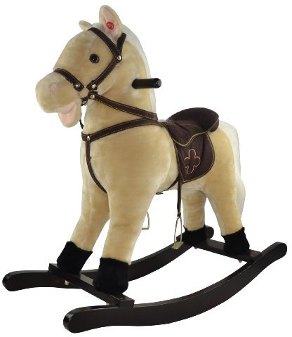 Schaukelpferd CHIKA, ist ein wunderschönes Schaukelpferd, sehr aufwendig gearbeitet. Sehr hohe Qualität , sehr robust Farbe helles Beige mit Funktion „Galopp und Gewieher Geräuschen“