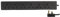 PRO ELEC PELB1710 6 Gang Extension Lead 0.5m, Black
