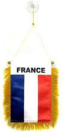 AZ FLAG - Wimpel Frankreich - 15x10 cm - Französische Mini Flagge 10 x 15 Cm - Auto Pennant Spezielle Auto