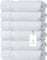 Classic Luxury 100% Cotton Bathroom Towels Set of 6, Extra 40x76 cm, Quality White Towels for Hands | 6 Pack