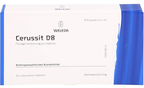 WELEDA Cerussit D8 flüssige Verdünnung, 8 St. Ampullen