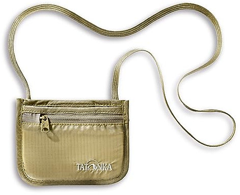 Tatonka Brustbeutel Skin ID Pocket - Kleine Geldbörse zum Umhängen mit Klettverschluss- und Reißverschlussfach - Bietet Platz für Personalausweis, Führerschein, Kreditkarten, Bargeld