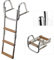 Trem-Scaletta Pieghevole con Corrimano e Gradini in Legno Modello: A N Gradini: 1+2=3 L mm: 850 W mm: 360 Peso: 3400 gr. Larghezza Scala: 280 mm