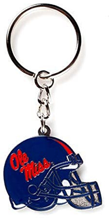 aminco NCAA Mississippi Ole Miss Rebels Helm Emaille Schlüsselanhänger, Mehrfarbig, Size 5
