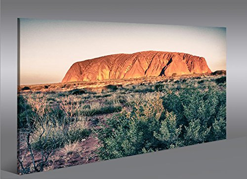 islandburner Bild Bilder auf Leinwand Ayers Rock Uluru Australien 1K XXL Poster Leinwandbild Wandbild art up your life ®