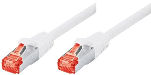 Tecline 71501W Category 6 Ethernet Kabel mit schmalem Knickschutz (1,0 m) weiß