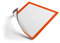 Durable Info-Rahmen Duraframe Magnetic (A4, Magnetrahmen für metallische Oberflächen) 5 Stück, orange, 486909