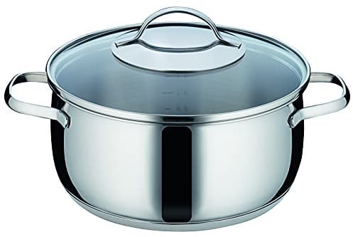 Kelomat, 1805-317, Bratentopf, Durchmesser 20cm, Inhalt 2,8 Liter, mit Deckel, TORRANO, Edelstahl