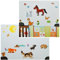 alles-meine.de GmbH 108 TLG. Set XL Wandsticker Bauernhof und Wald Tiere - Wandtattoo Pferd Hund Katze Schaf Tier Eule Wald Baum Igel Fuchs Aufkleber Wandaufkleber - selbstkleben..