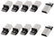 sourcing map 10Pcs Mini USB 5Broche Type B Mâle Connecteur PCB Montage Jack