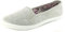 Platino Eleanor Shoes for Women - Slip On Trainers for Women Available in White, Navy & Grey, Comfortable and Breathable Womens Summer Shoes with Elasticated Gusset Grey 3 UK