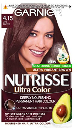 Garnier Nutrisse Ultra Color Permanent Nourishing Hair Colour 4.15 Iced Coffee