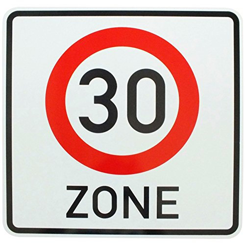 Original Verkehrszeichen 274.1 30 Zone Geburtstagsgeschenk Zonenschild Straßenschild Schilder Verkehrsschilder Straßenschilder Hinweisschild RA1