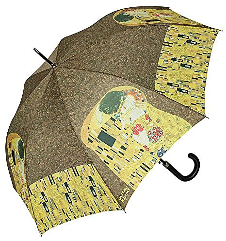 VON LILIENFELD Regenschirm Gustav Klimt: Der Kuss Auf-Automatik Damen Herren Kunst Stabil Stockschirm