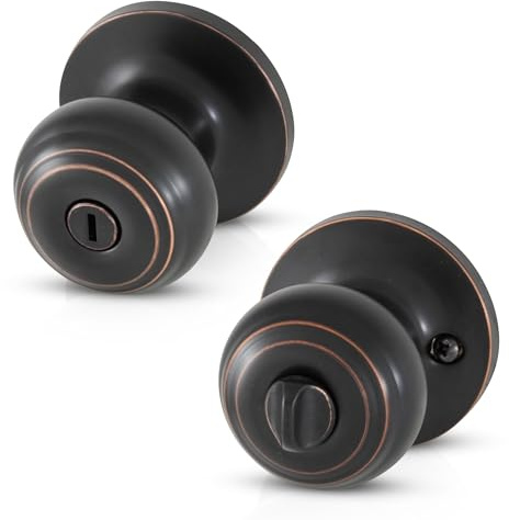 Honeywell 8101402 Classic Privacy Door Knob, Oil Rubbed Bronze by